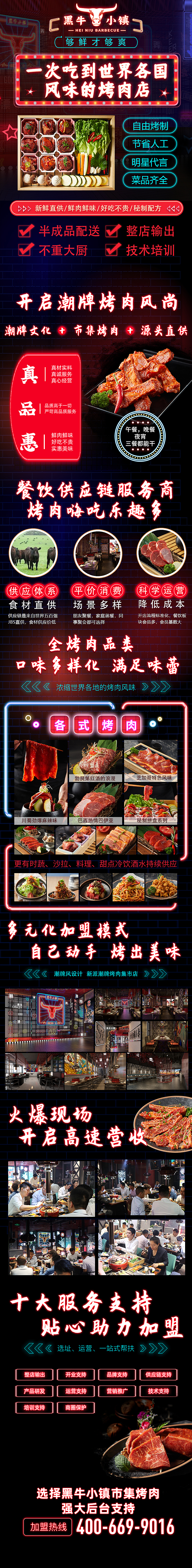 黑牛小镇烤肉加盟落地页（图ZMjYxNTE2Nzg4） - 门户网站 - 站酷设计师黑牛小镇烤肉加盟原创素材 - 站酷ZCOOL