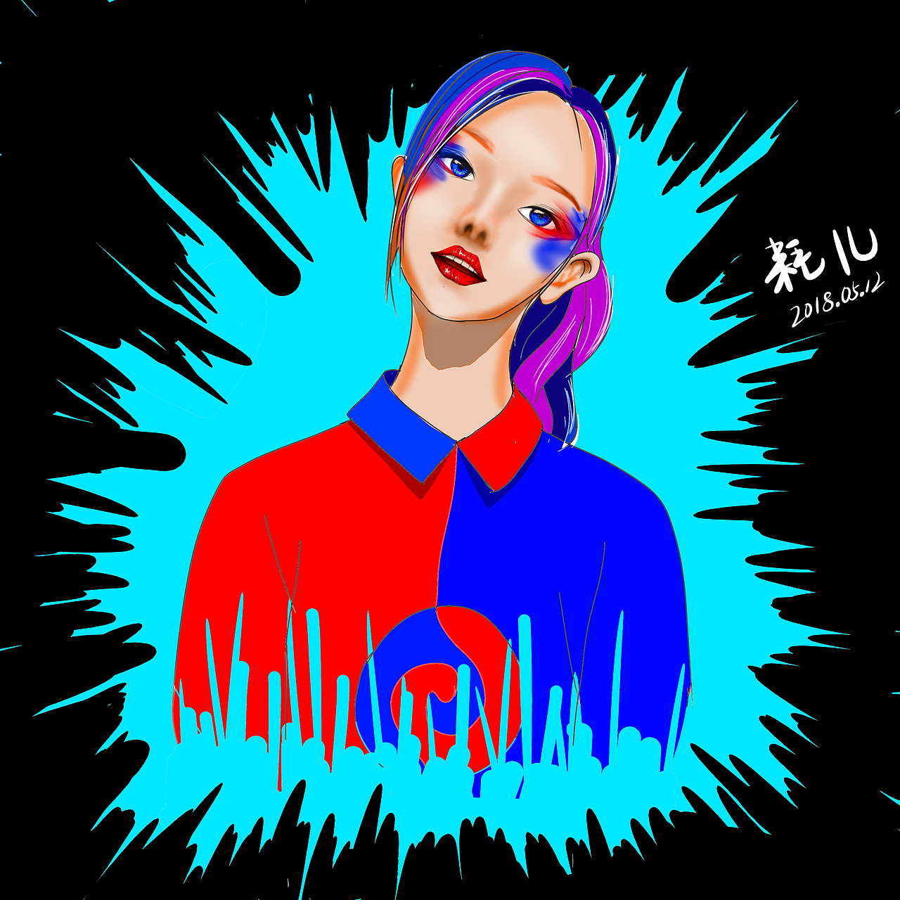 瞎画打酱油（图ZMTE3MjM3MDI0） - 艺术插画 - 站酷设计师i耗儿原创素材 - 站酷ZCOOL