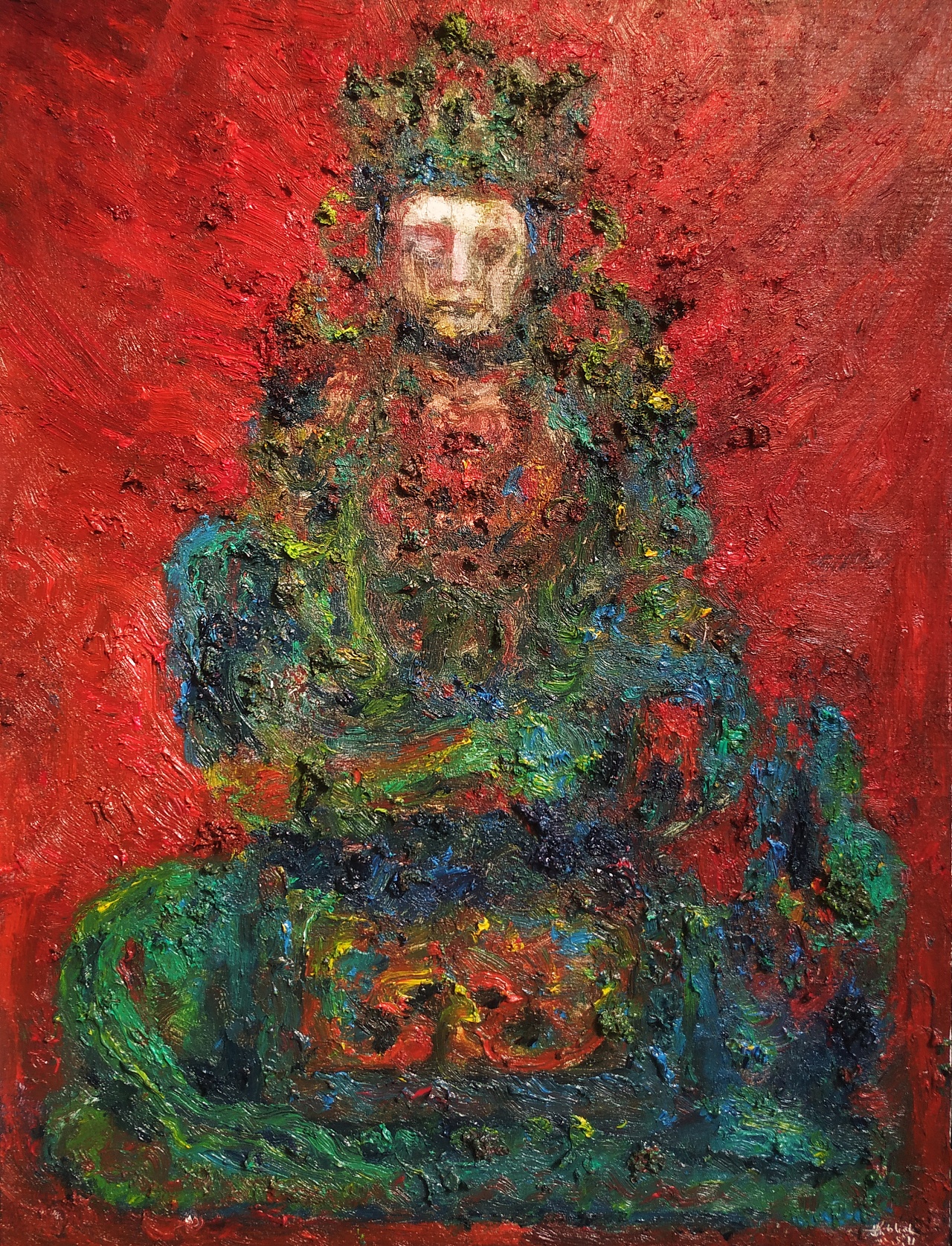 推 荐油画,人像三无展馆海报鬼话怪谈