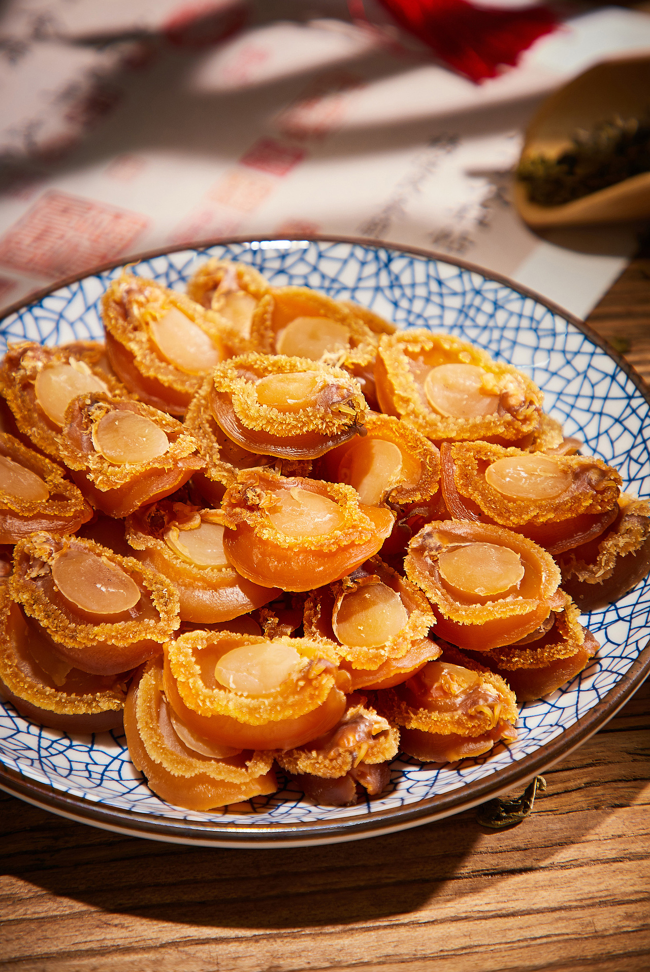 鲍鱼干美食摄影