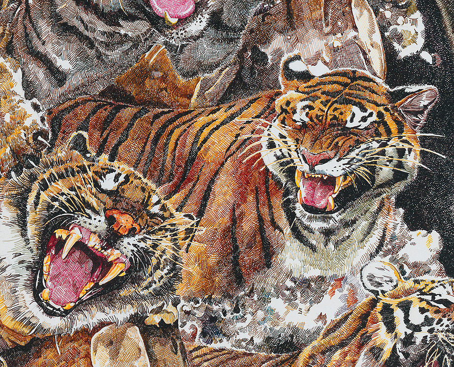 虎门销烟humen亚克力画布acrylicinkoncanvas90x120cm