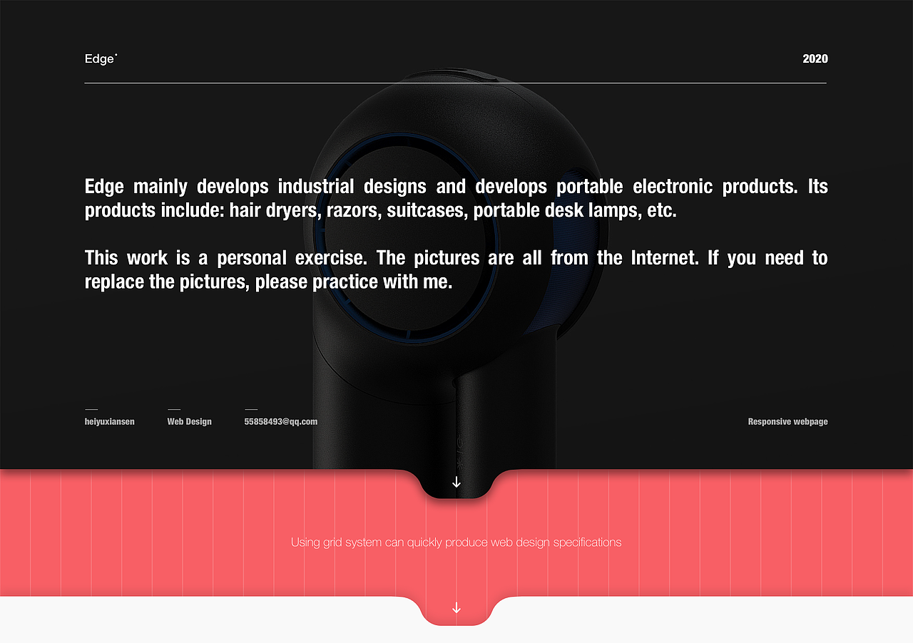 Edge官网设计（图ZMjA2MTgwNTY0） - 企业官网 - 站酷设计师黑羽先森原创素材 - 站酷ZCOOL