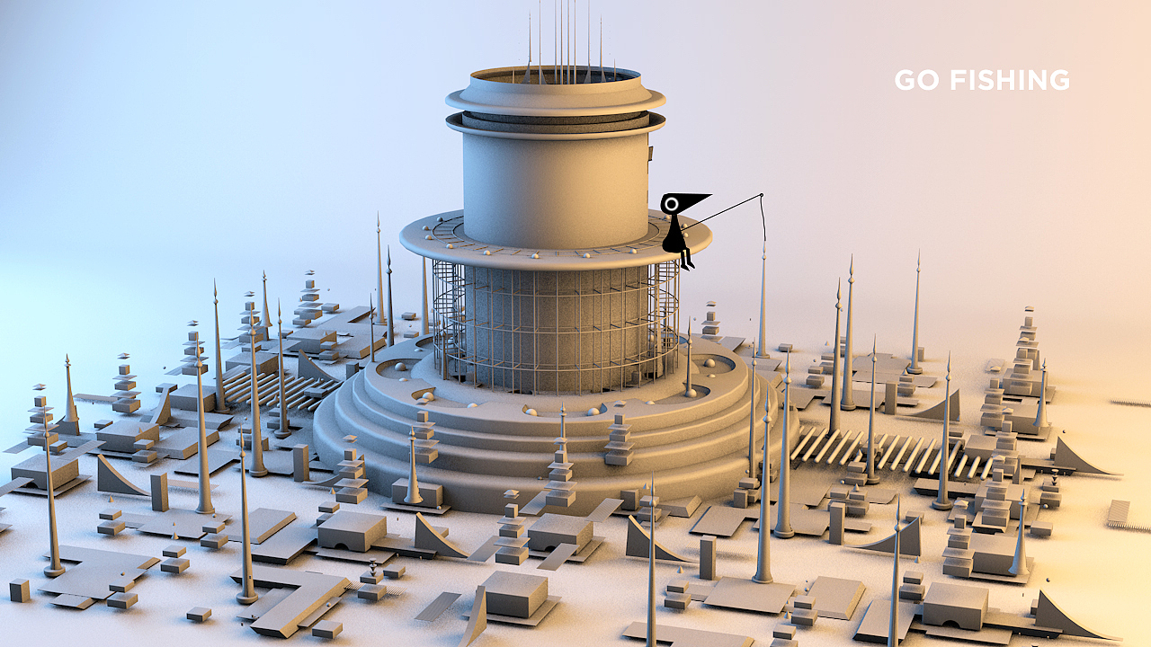 一人独钓一江秋