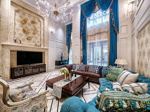 金辉城江城著装修,简欧风格别墅设计图,天古装饰设计师