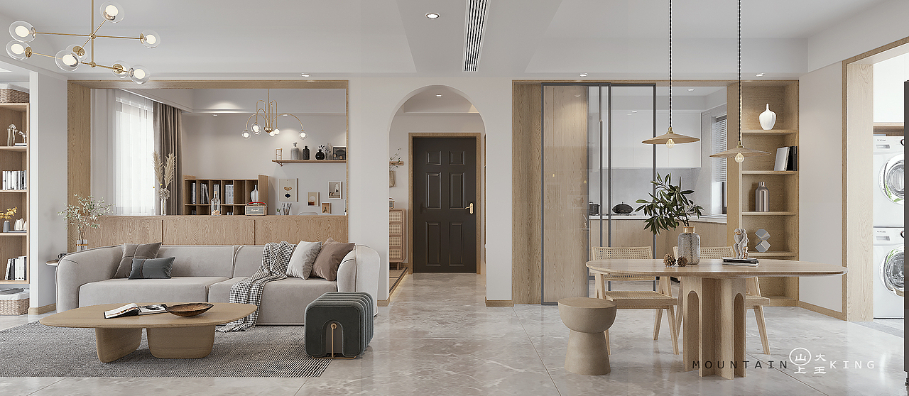 楚---现代原木（保利大都汇）（图ZMjk0OTgwMjUy） - 家装设计 - 站酷设计师设计师天亮原创素材 - 站酷ZCOOL