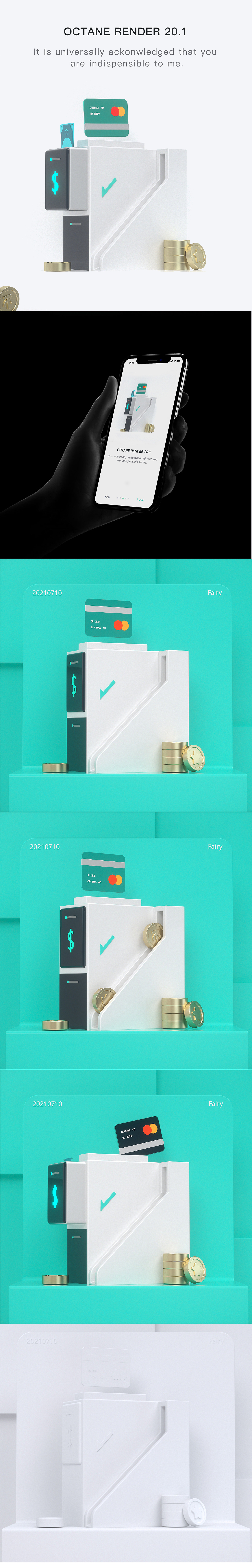 C4D动画练习-刷卡机（图ZMjYyMjg3OTI0） - 动画/影视 - 站酷设计师HUIWEN_惠雯原创素材 - 站酷ZCOOL