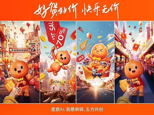 AIGC淘宝x堆友*趣享淘惠:跟随淘公仔发现惊喜价