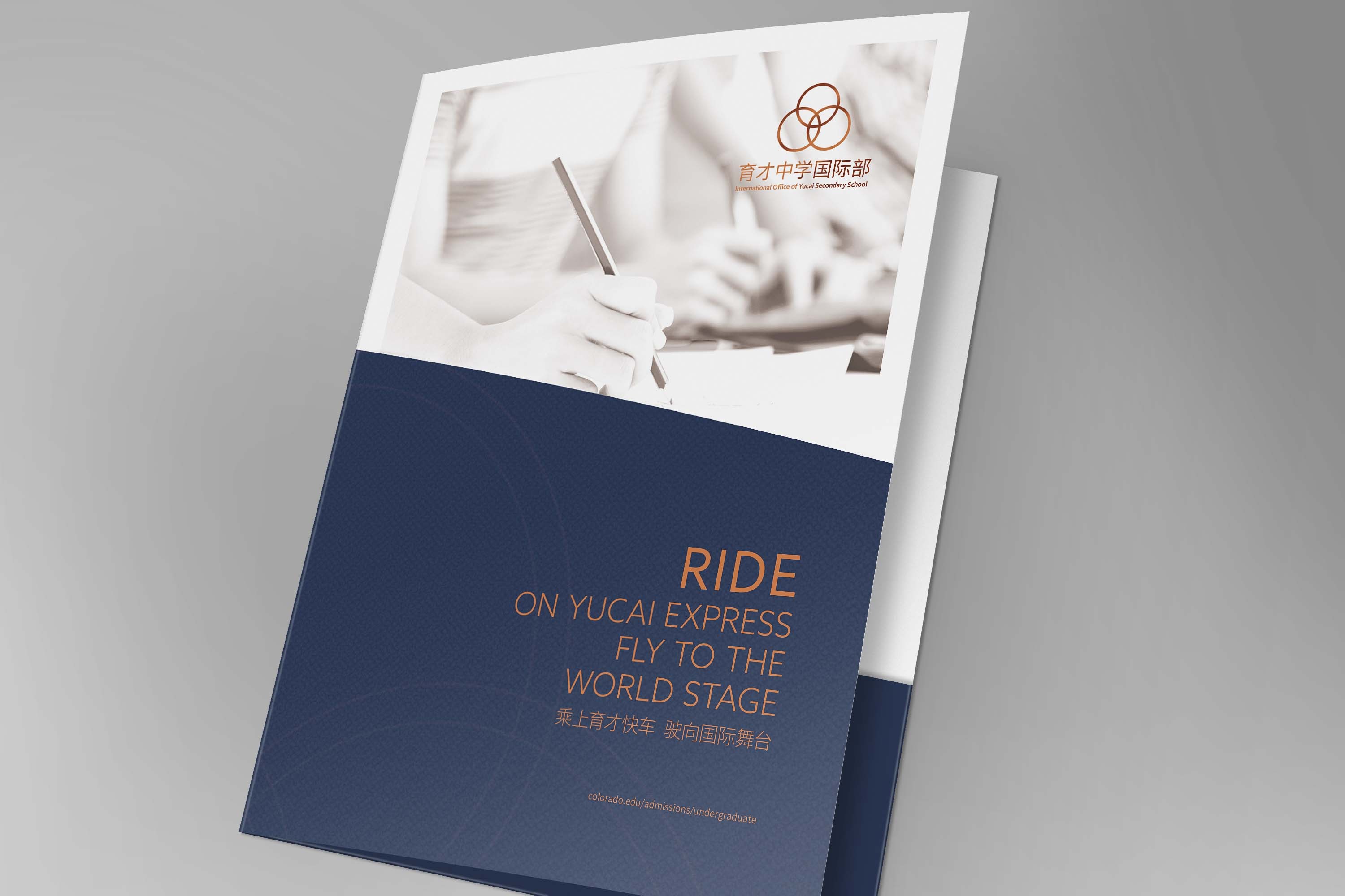 重庆育才高中画册封套设计