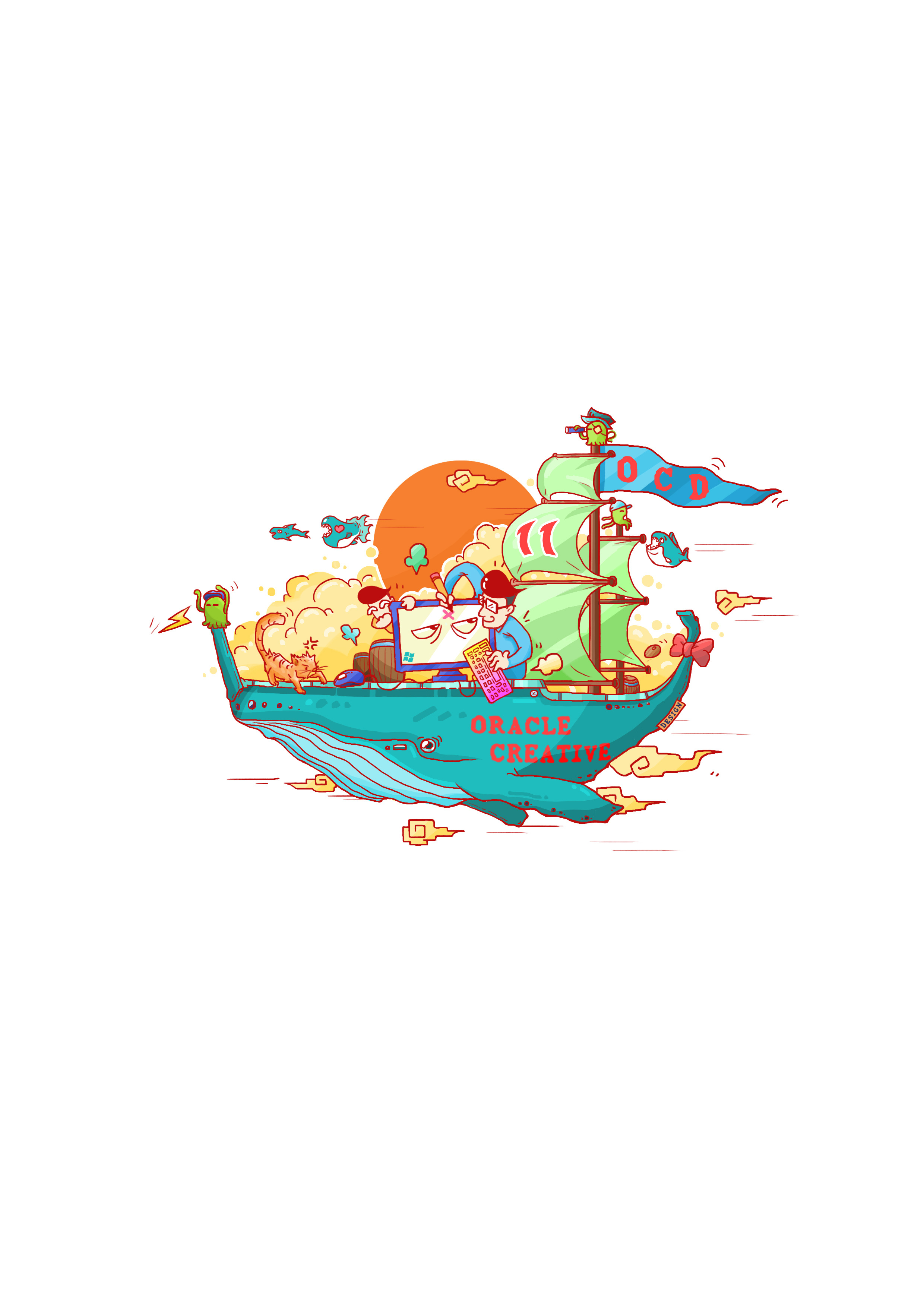 飞翔的"甲古"鲸号