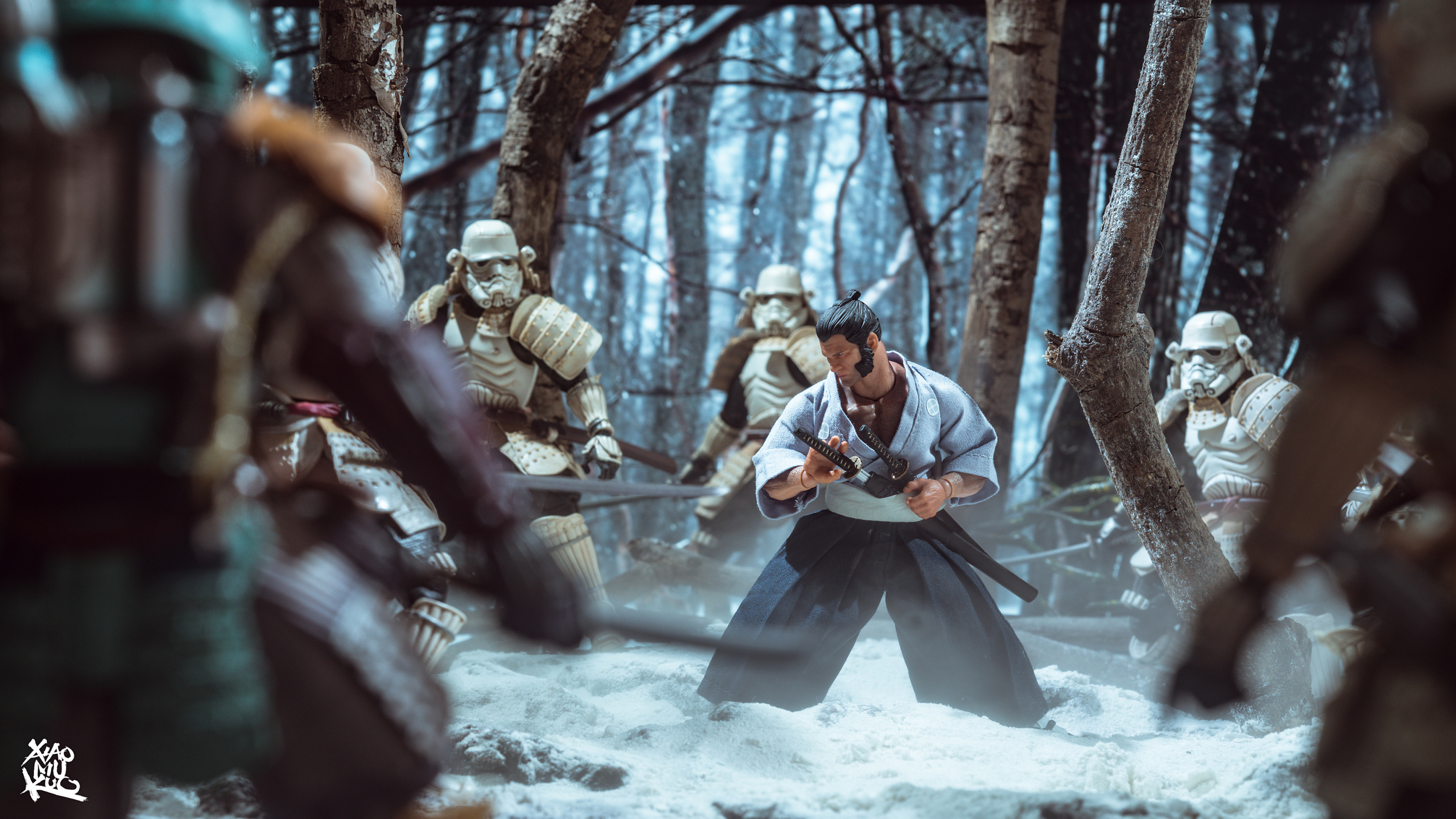 玩具摄影 mezco 武士金刚狼(附带实景拍摄花絮)