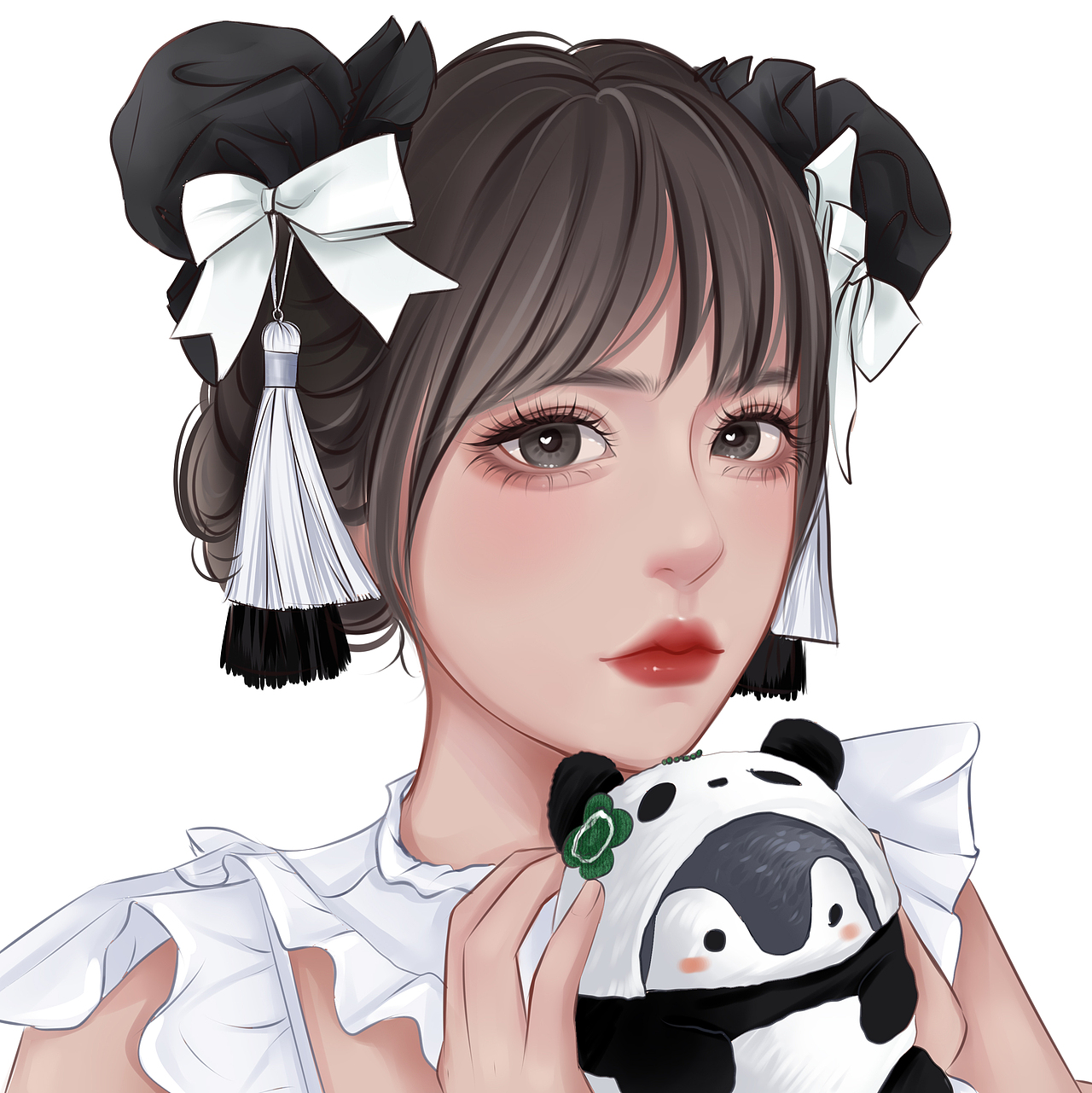 手绘国潮千禧辣妹