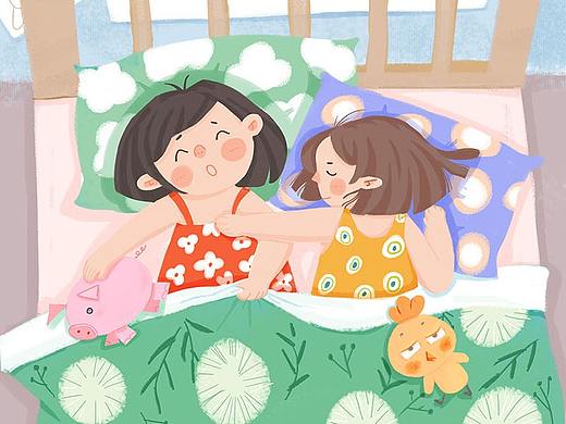 一对小姐妹