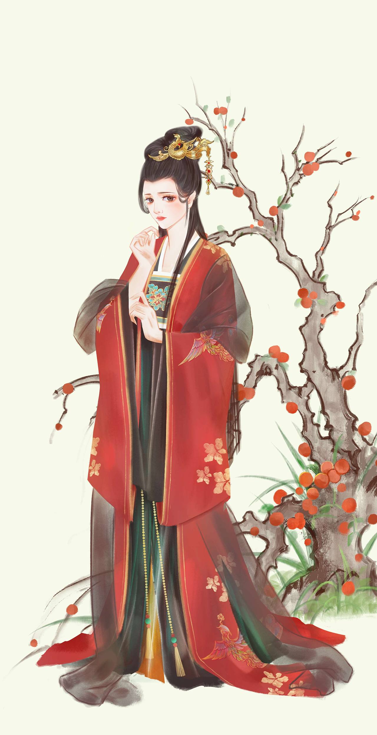 古风仕女图|插画|商业插画|鹿子子子 - 原创作品 - 站酷 (zcool)