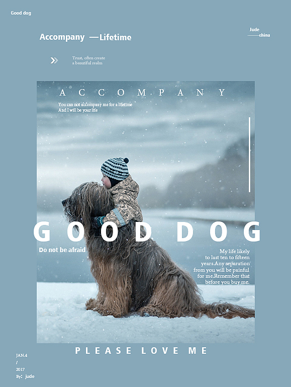 海报练习《好狗狗》