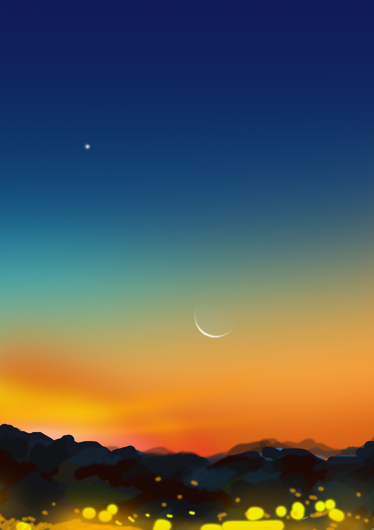 日薄西山情依依