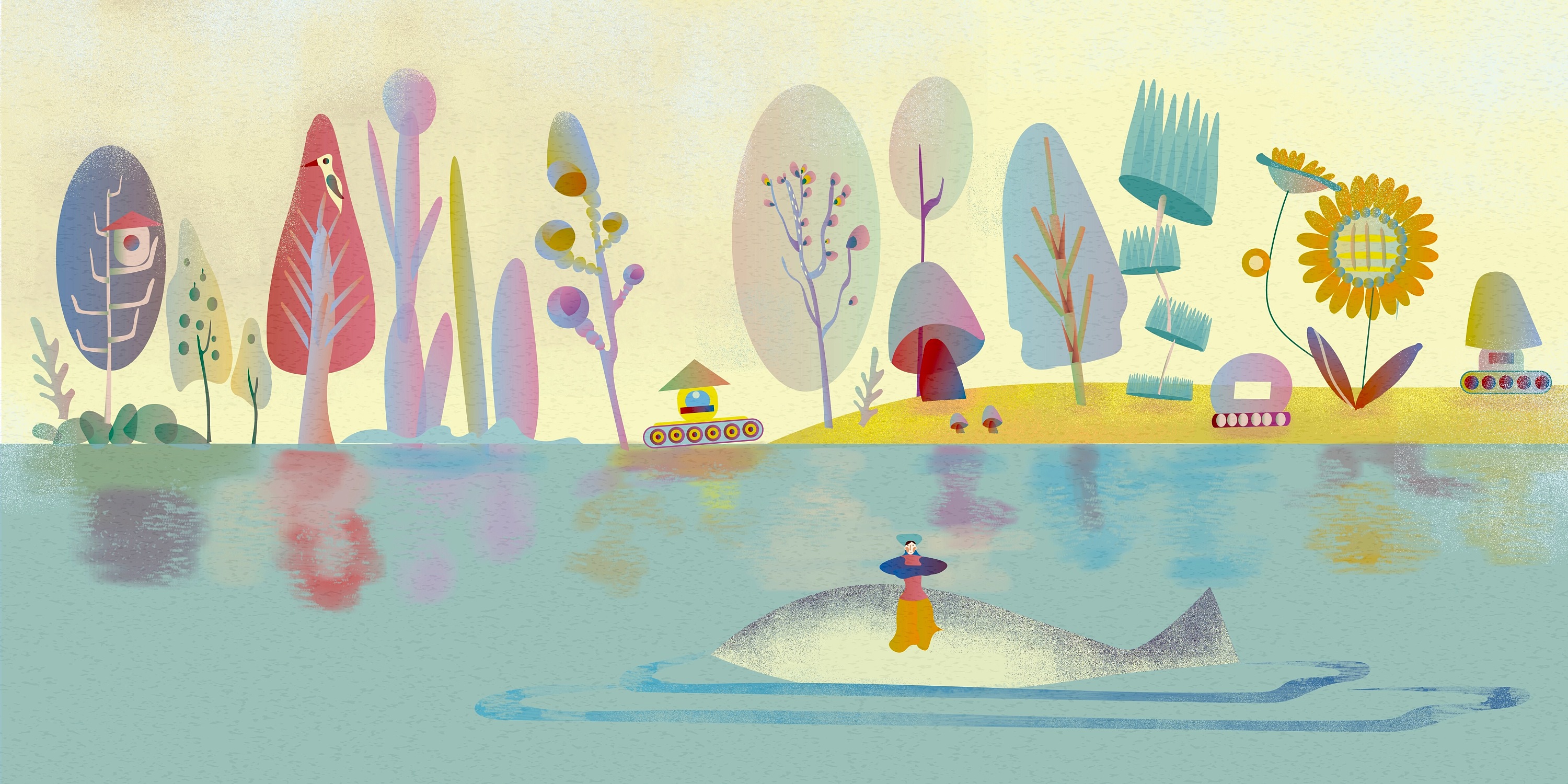 插画合集:用色彩讲诉人与自然的故事