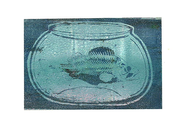 明胶版画 《罐子里的生物》（图ZMzQyMjY5MzEy） - 艺术插画 - 站酷设计师捉只太阳原创素材 - 站酷ZCOOL