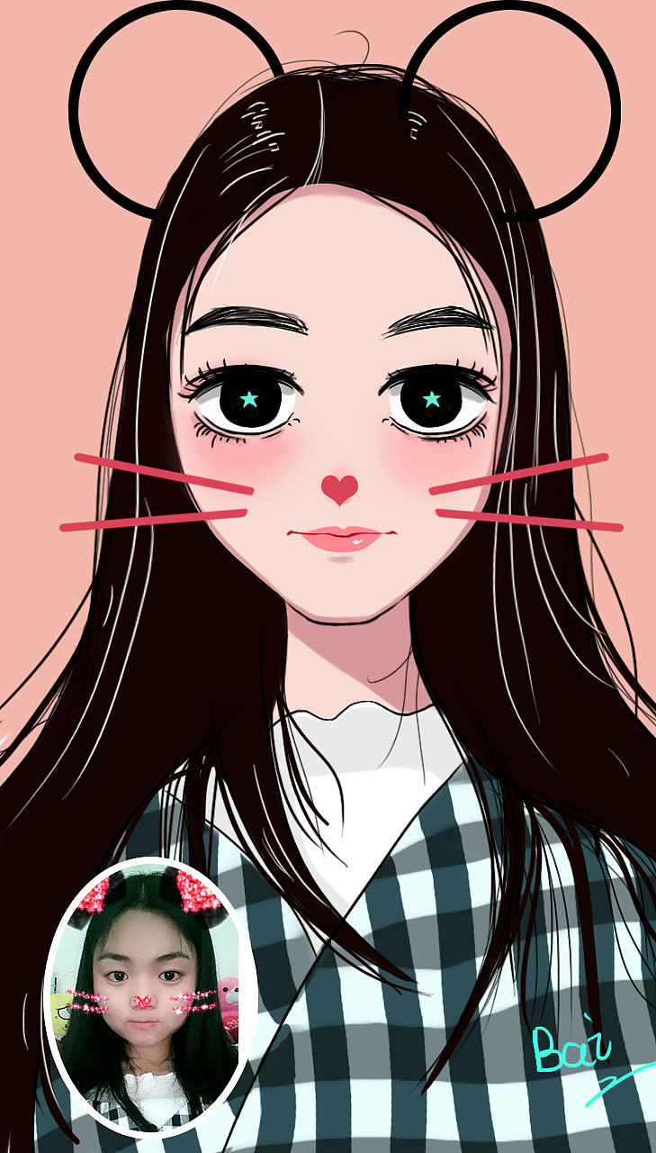 真人转漫画练习