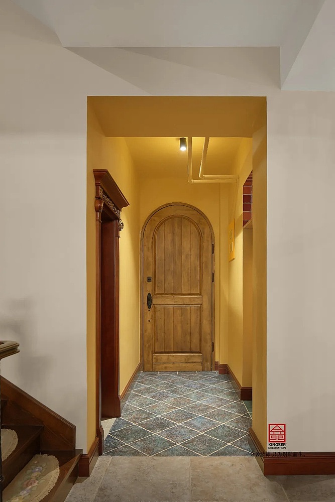 唐山金舍装饰万科红郡400平米别墅美式风格装修实景