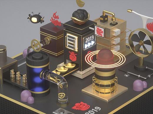 C4D练习（个人主页-ZMzcwNDc4NDQ=） - 场景 - 站酷设计师小新有手雷原创素材 - 站酷ZCOOL