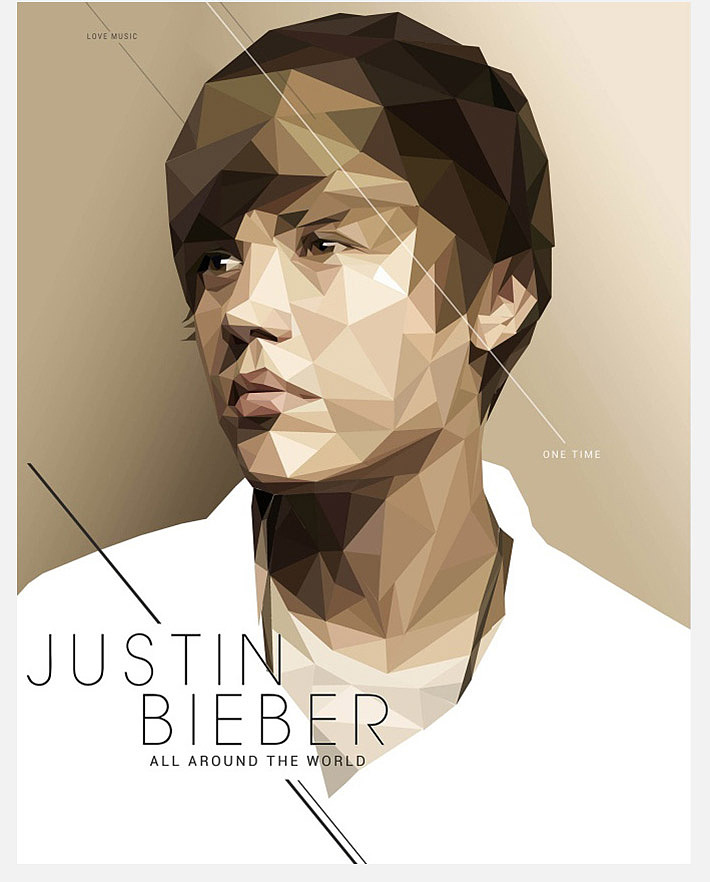 教程分享:快速制作多边形人像