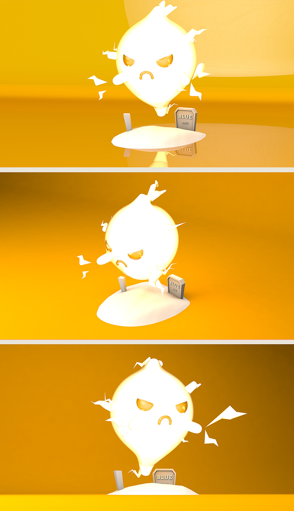 闪闪闪电幽灵c4d