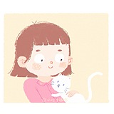 小叶子插画的头像
