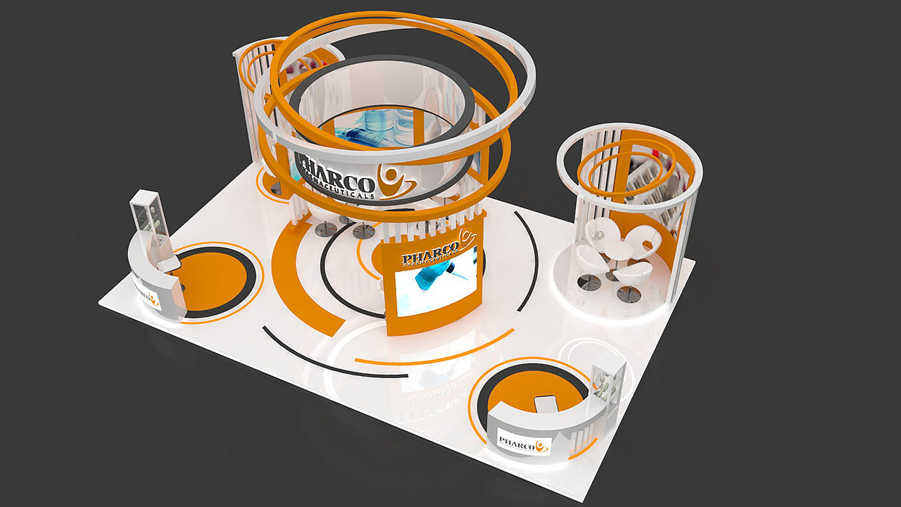 展会、展厅 cad施工图 展示柜 美陈 活动3d商场