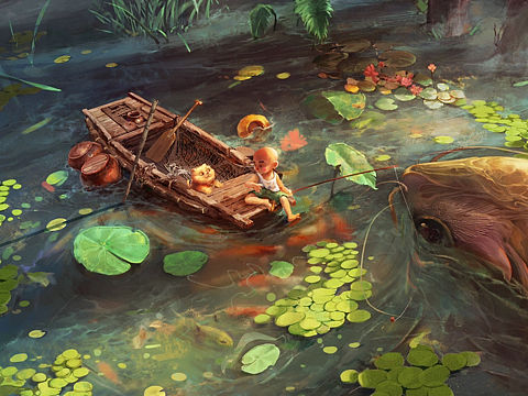 小塘奇遇（个人主页-ZNjc4MjM0MzI=） - 创作习作 - 站酷设计师阿蕉先生原创素材 - 站酷ZCOOL