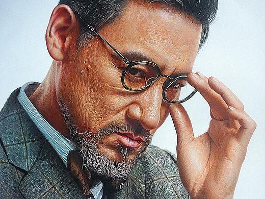 赤道张学友—彩铅作品