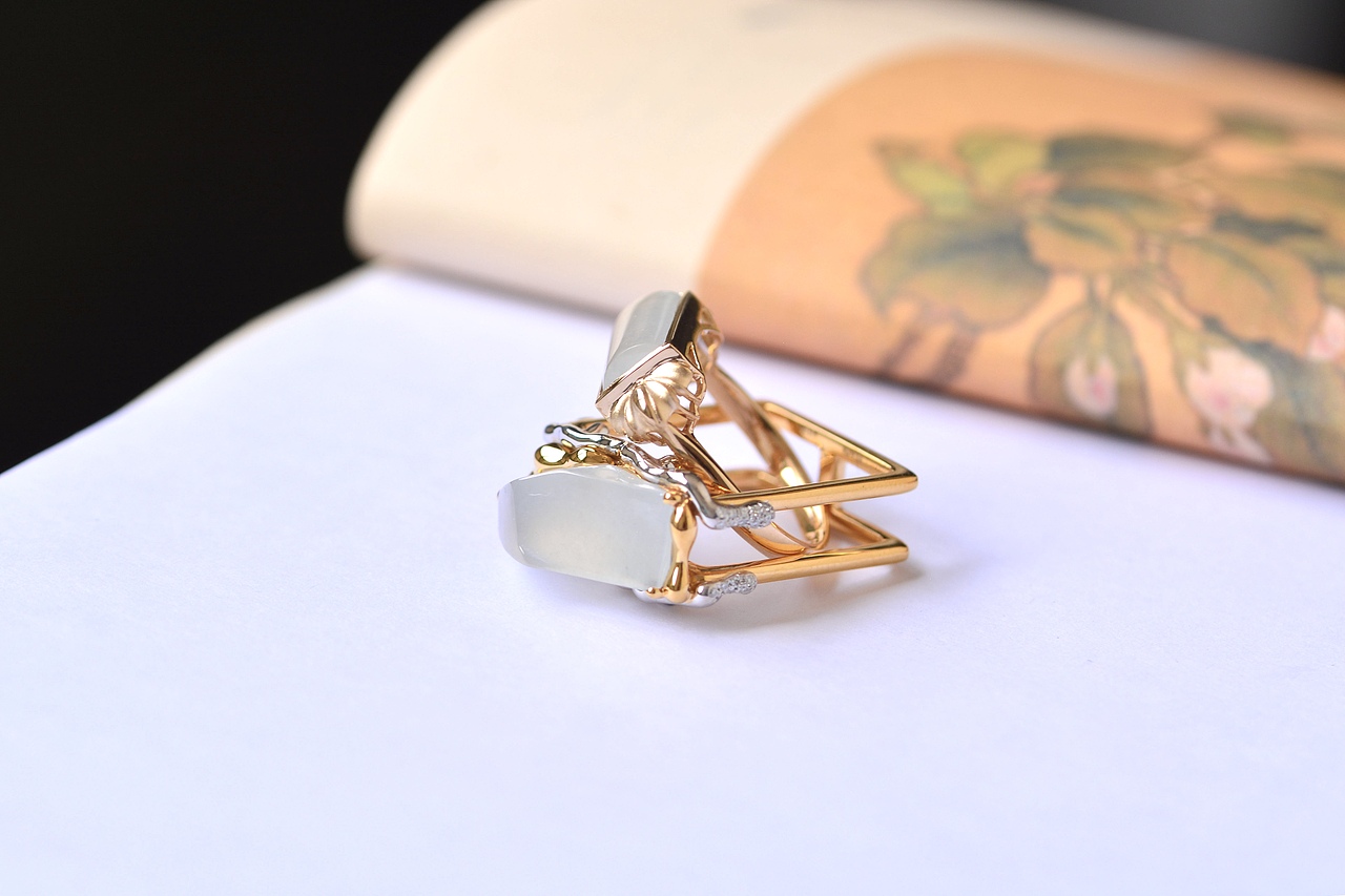 设计师作品|白冰翡翠戒指花