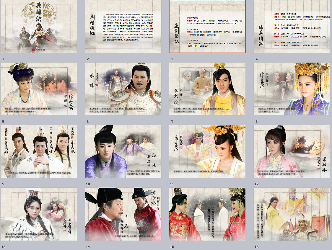 电视剧PPT（一）（图ZNDE3Mjc2MzI=） - 书籍/画册 - 站酷设计师藏藏狐君原创素材 - 站酷ZCOOL