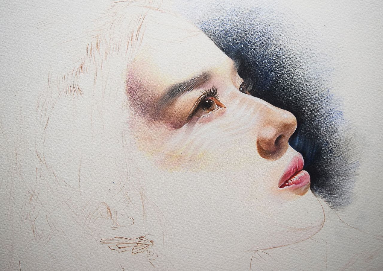 人物彩铅—刘亦菲