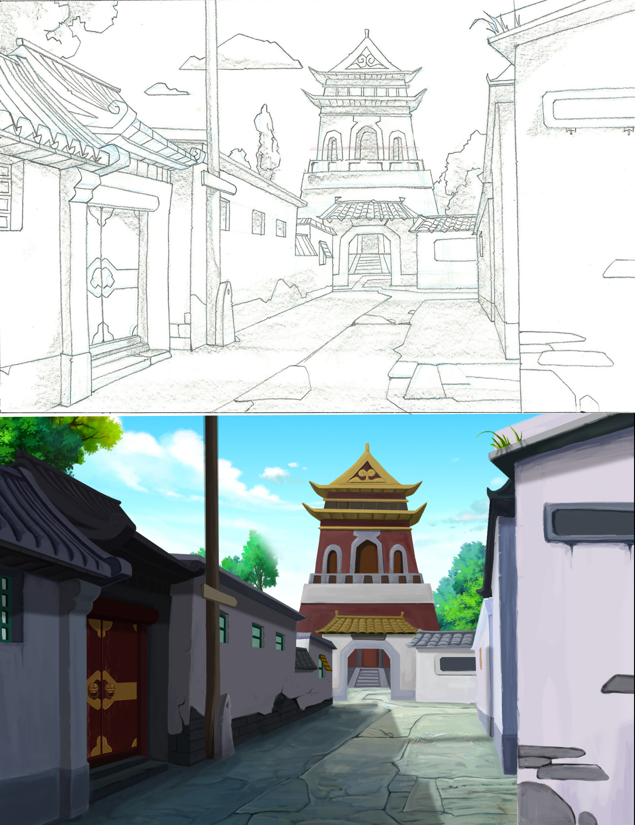 手绘-动画片场景绘制|动漫|动画片|vendesign - 原创作品 - 站酷