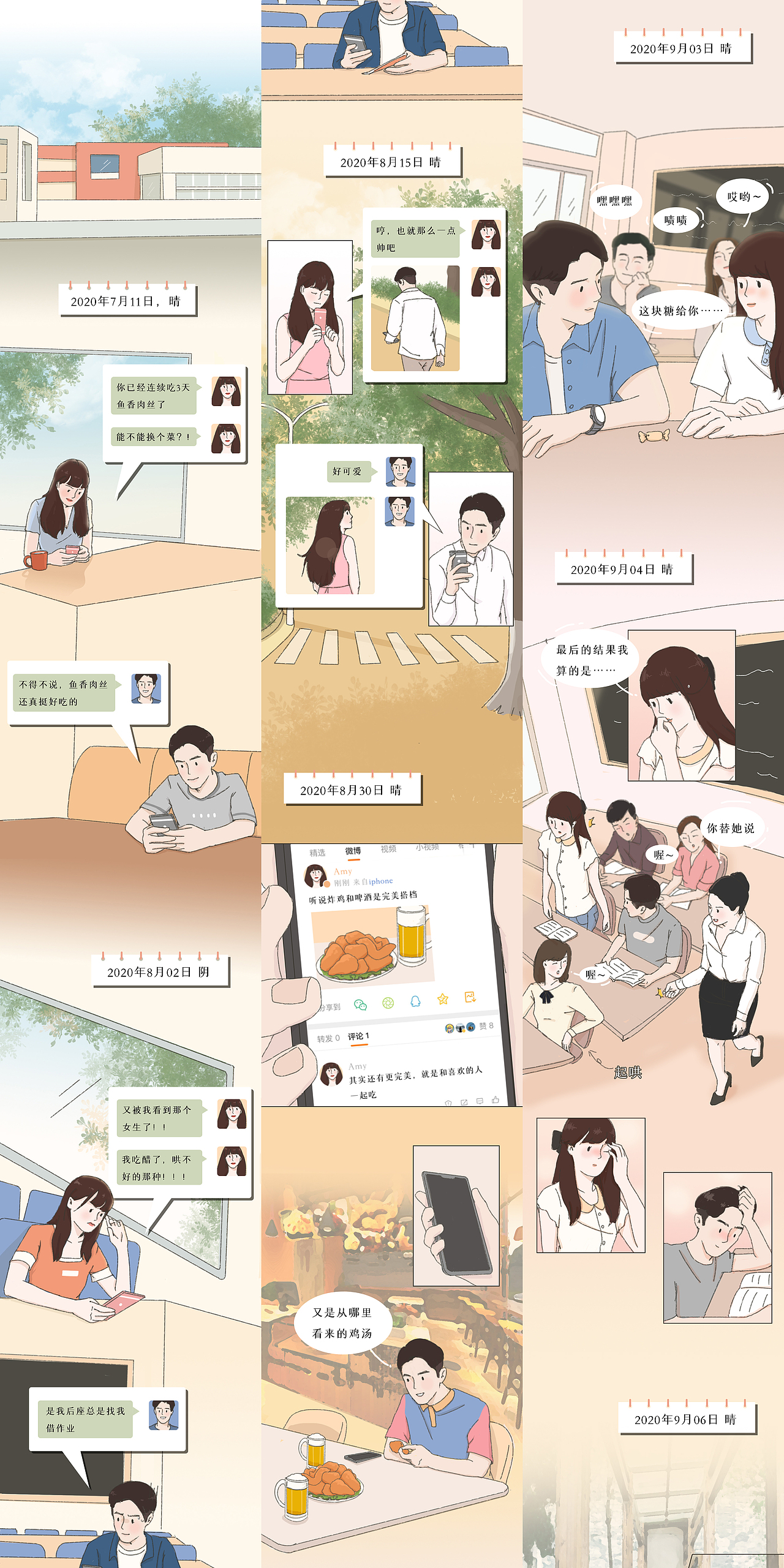 2020公众号漫画年终总结