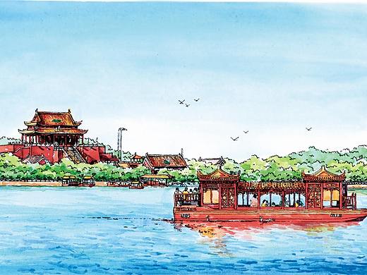 开封水彩//鹿瑶笔下不一样的八朝古都(个人主页-ZNTM2NTExMDA=) - 商业插画 - 站酷设计师鹿瑶文创原创素材 - 站酷ZCOOL