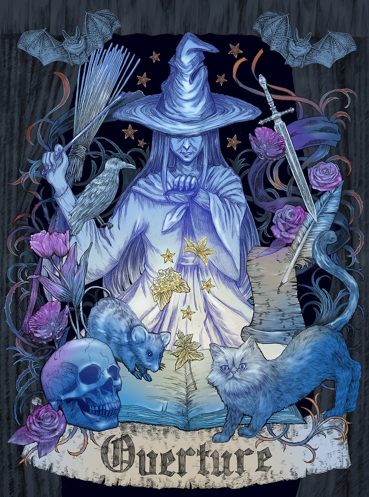 女巫三部曲（图ZMjQxMjAzODAw） - 商业插画 - 站酷设计师迷图meyz原创素材 - 站酷ZCOOL