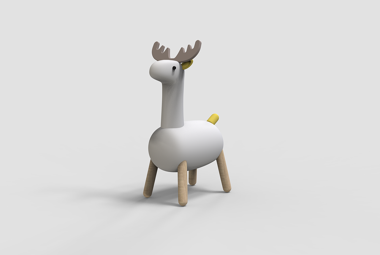 创意小鹿座椅商场玻璃钢休闲座椅小鹿休息区休闲椅（图ZMjI4NDgzNjEy） - 其他工业/产品 - 站酷设计师品创空间Tom原创素材 - 站酷ZCOOL