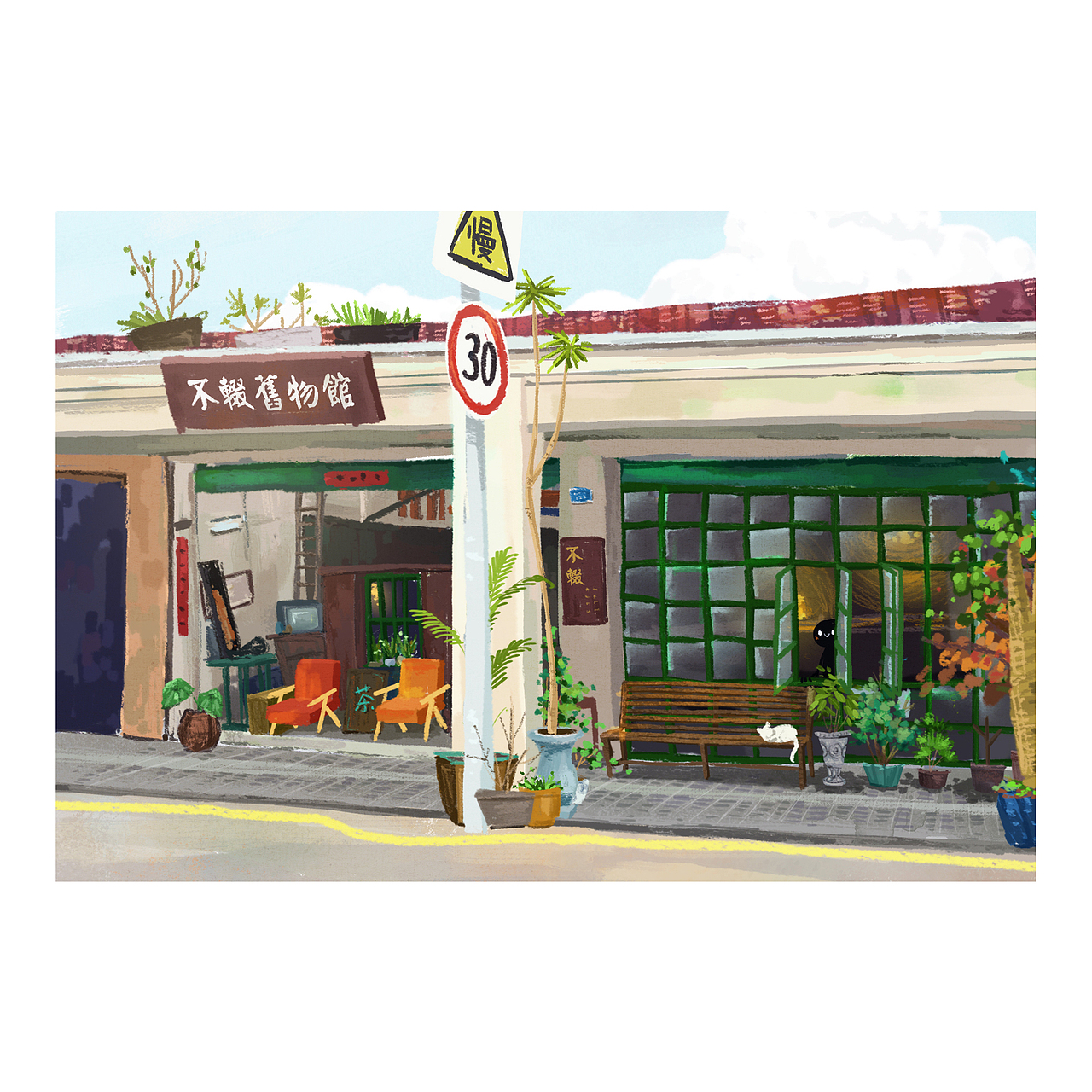 单调日迹｜纪录厦门的情绪（图ZNTAwNzE1NjA=） - 艺术插画 - 站酷设计师林单调原创素材 - 站酷ZCOOL