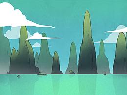 《花开虞美人》场景设计稿