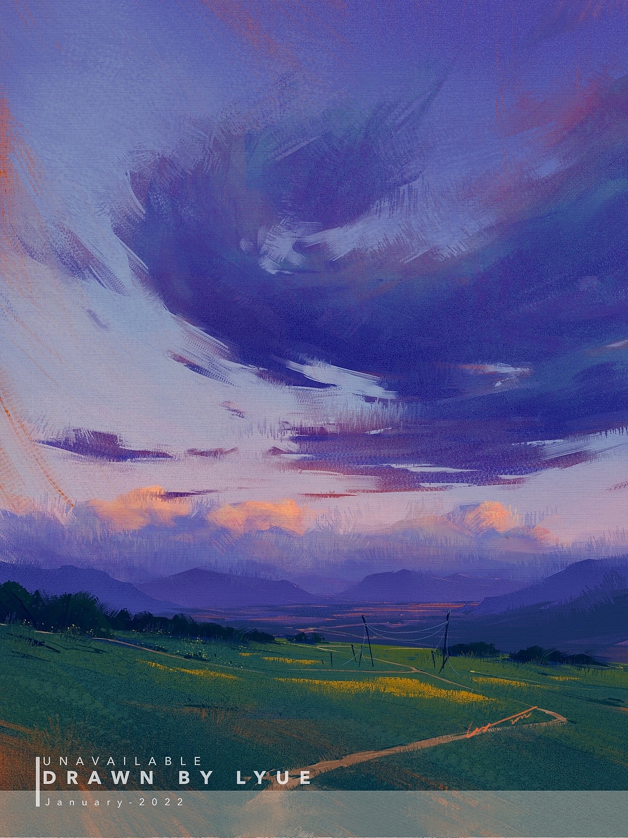 iPad风景插画合集（2022.01～②）（图ZMjg2Njc3NTY0） - 艺术插画 - 站酷设计师厘鱼Lyue原创素材 - 站酷ZCOOL