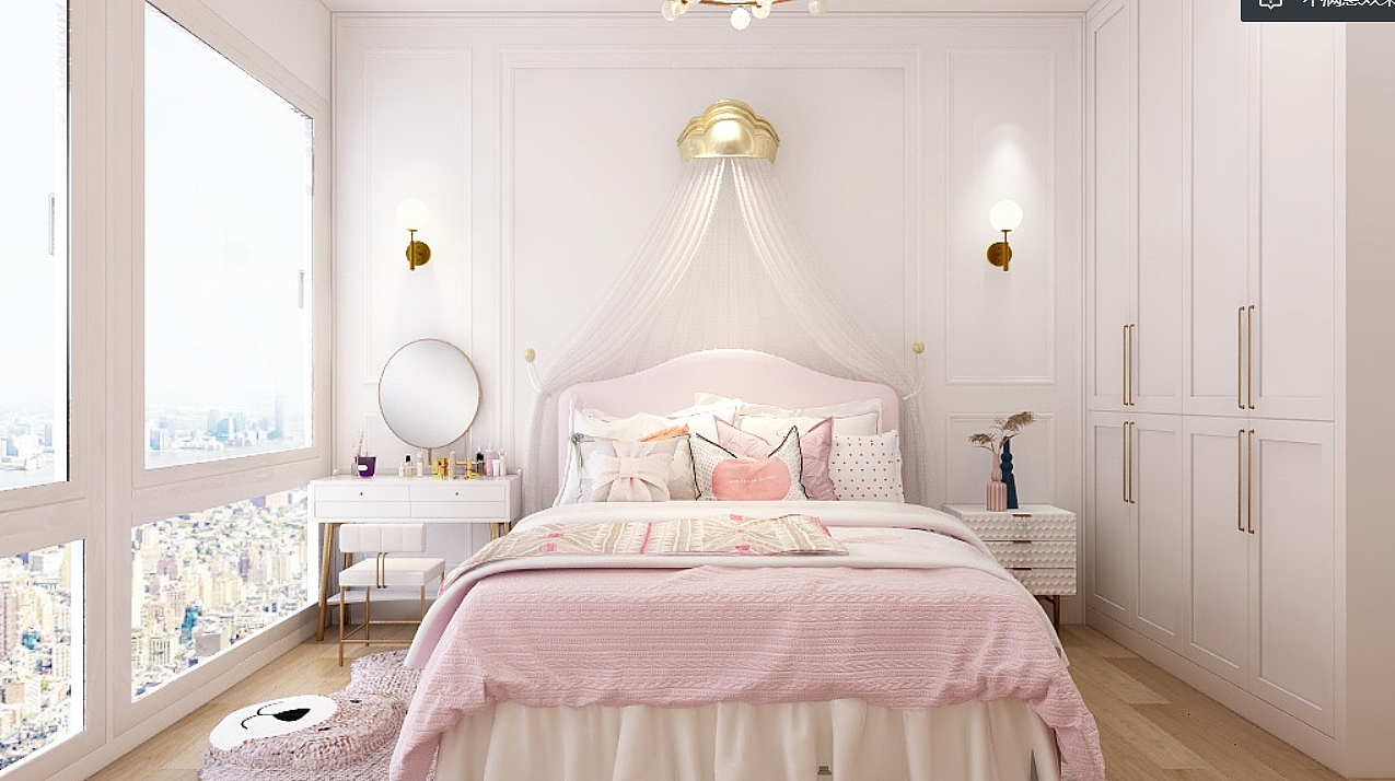 公主房|空间|家装设计|z04671983_原创作品-站酷(zcool)