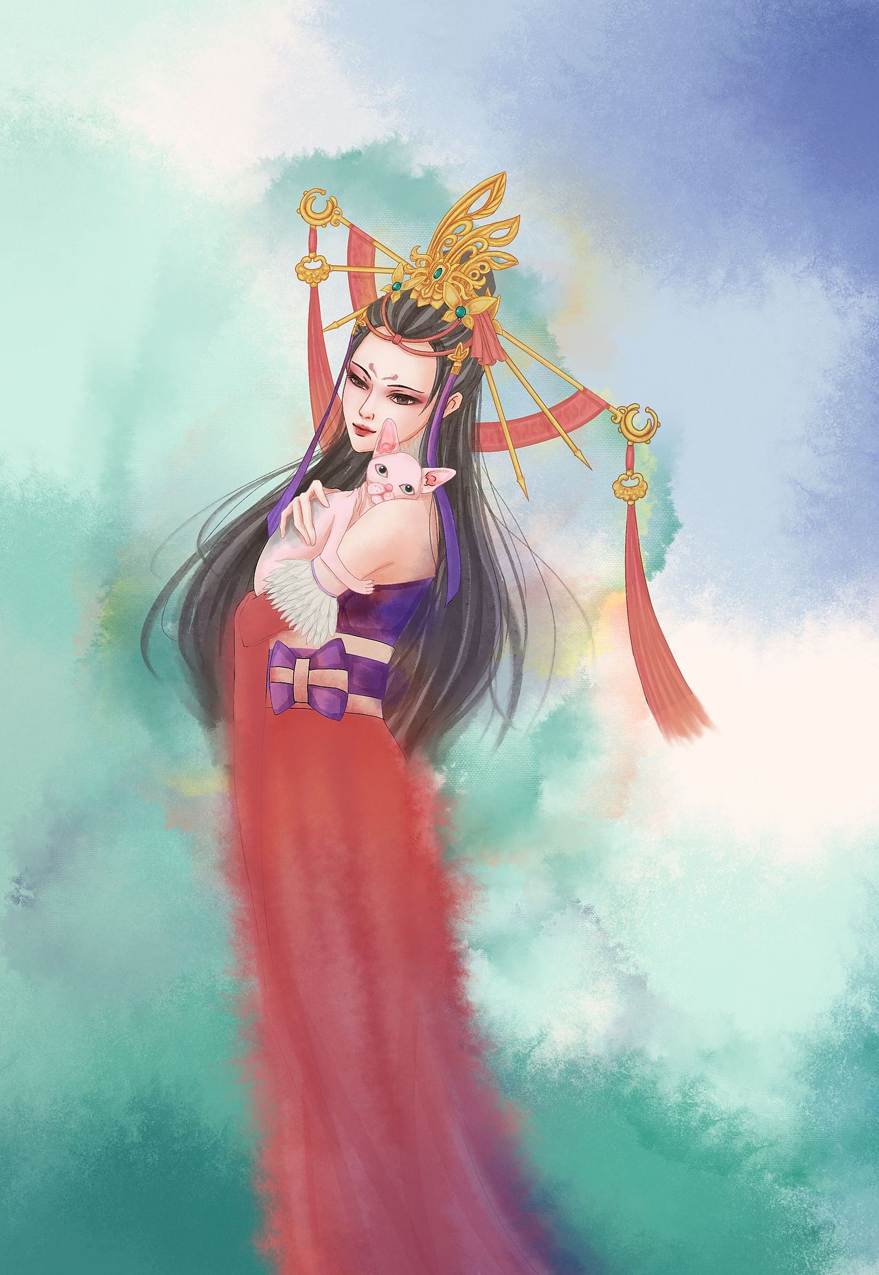 国漫万创 -女帝插画