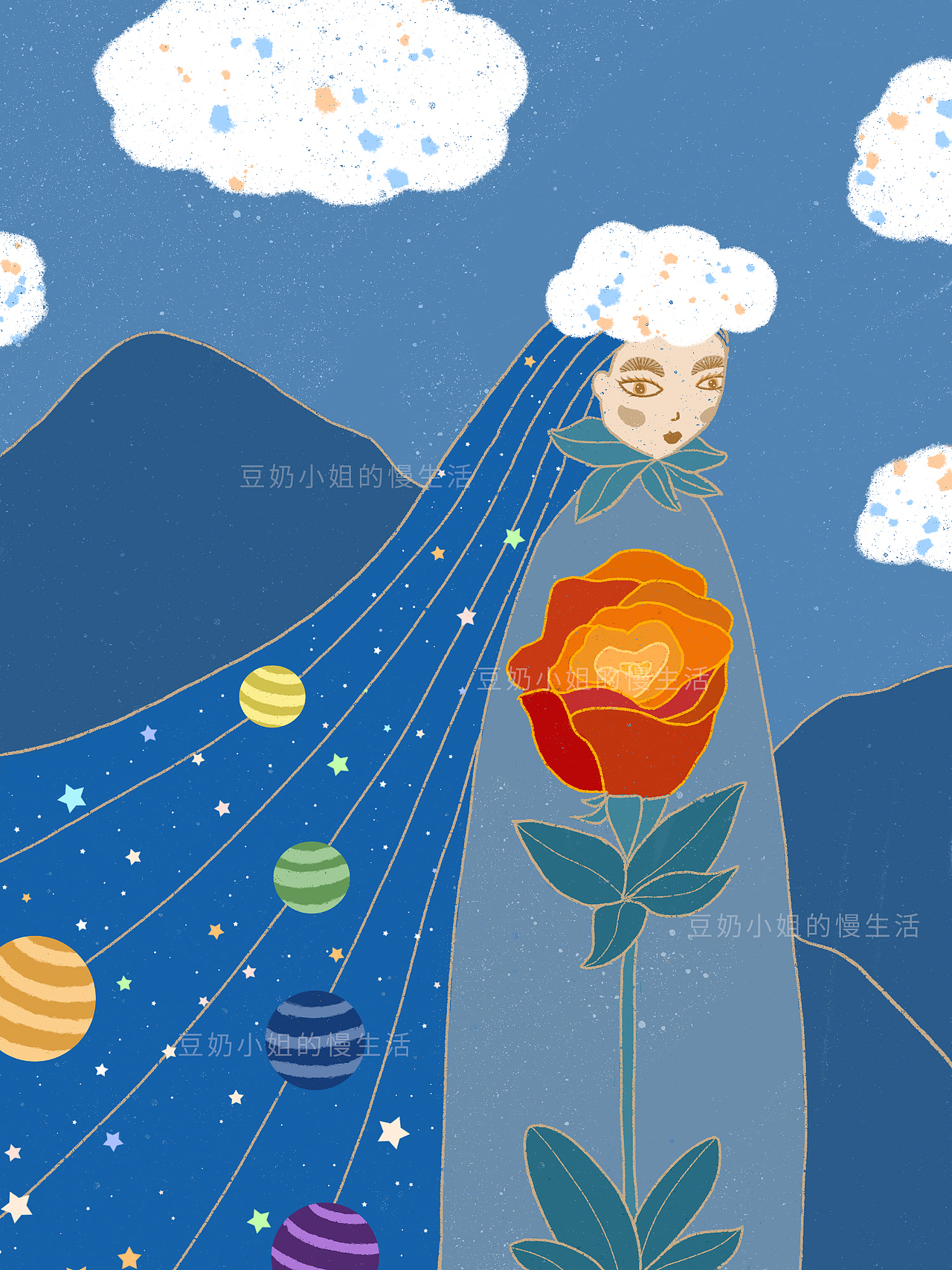 原创插画｜可可爱爱的女生（图ZMjY5NjAxODA4） - 艺术插画 - 站酷设计师豆奶小姐的慢生活原创素材 - 站酷ZCOOL