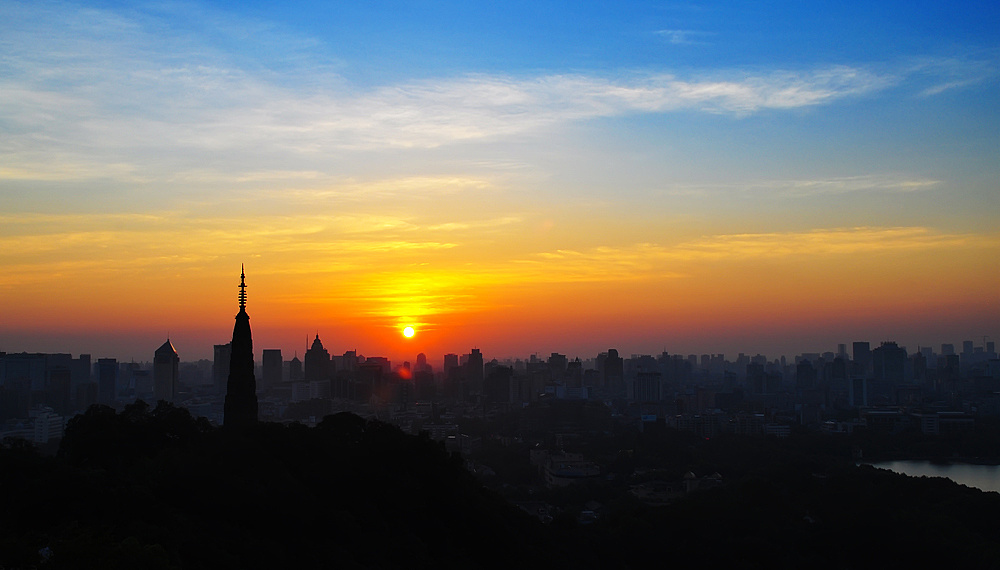 宝石山日出|摄影|风光摄影|死于1984 - 原创作品 - 站酷 (ZCOOL)