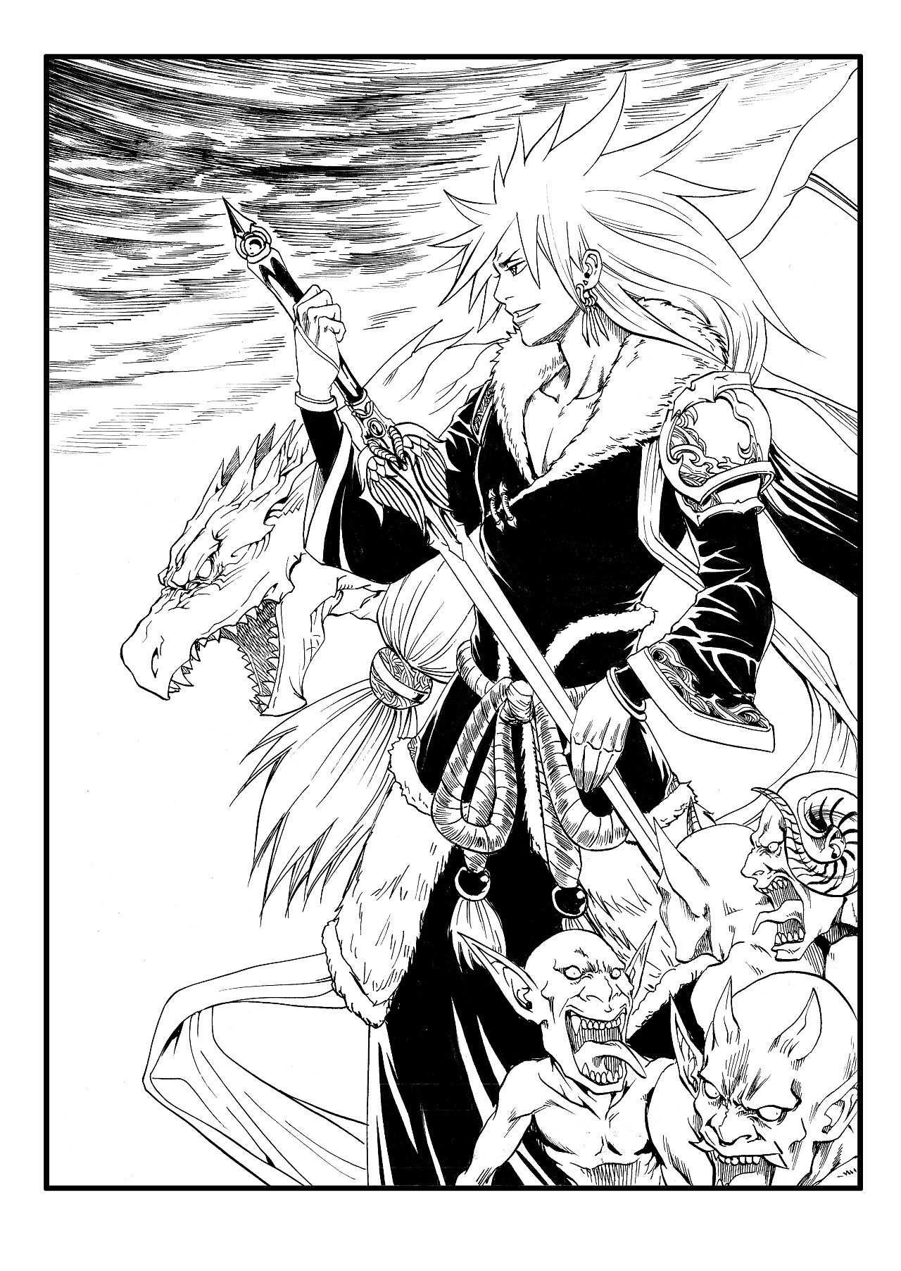 刺魂扉页宣传手稿