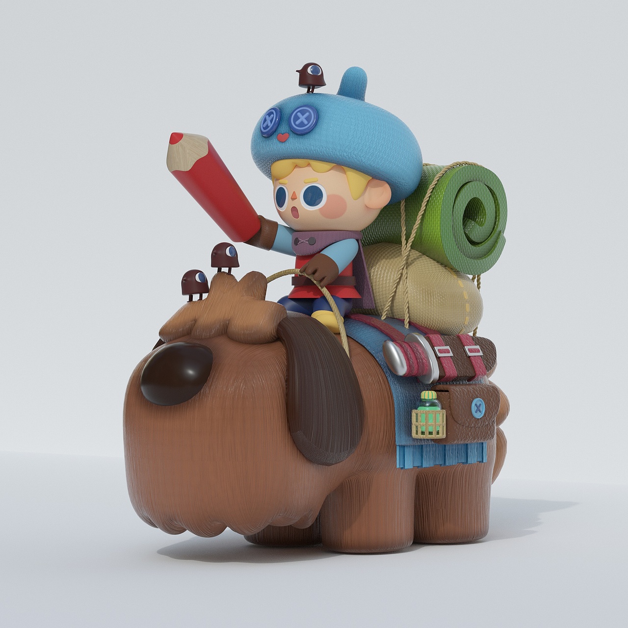 阿梅丽卡3d插画