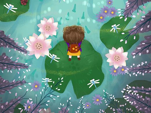 女孩2（个人主页-ZNDQ4NTQ3MzY=） - 儿童插画 - 站酷设计师姜姜姜的小名字原创素材 - 站酷ZCOOL