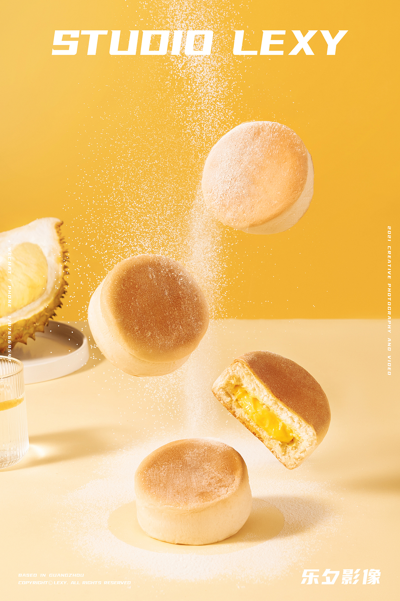 榴莲面包 #小吃零食美食摄影 | 榴莲西施 x 乐夕影像