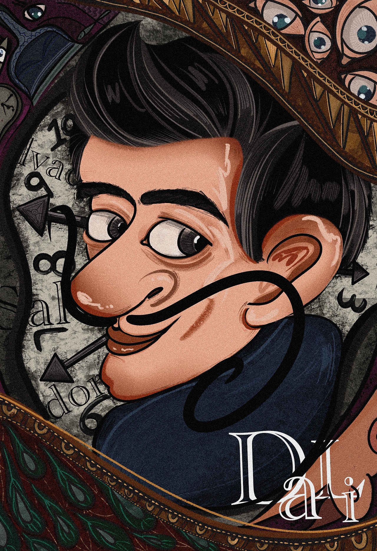 艺术家形象再绘插画海报|插画|艺术插画|kingkingboy - 原创作品 - 站